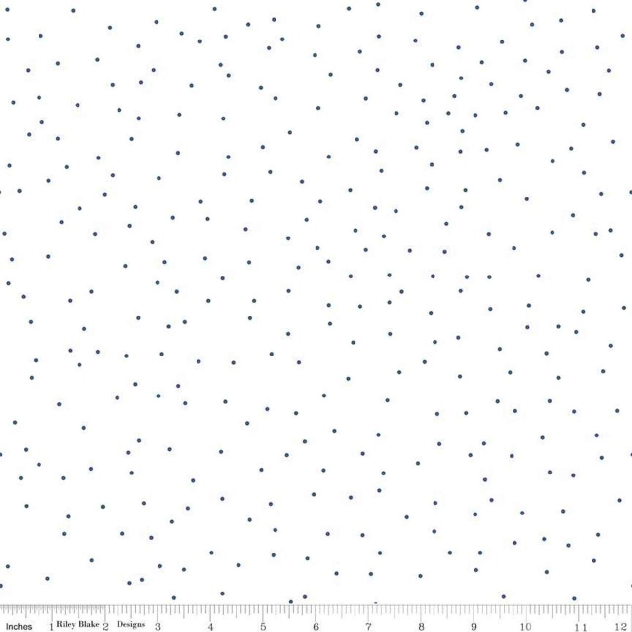 Fabric Riley Blake Basics Denim Pin Dots by the Quarter Yard C705-DENIM